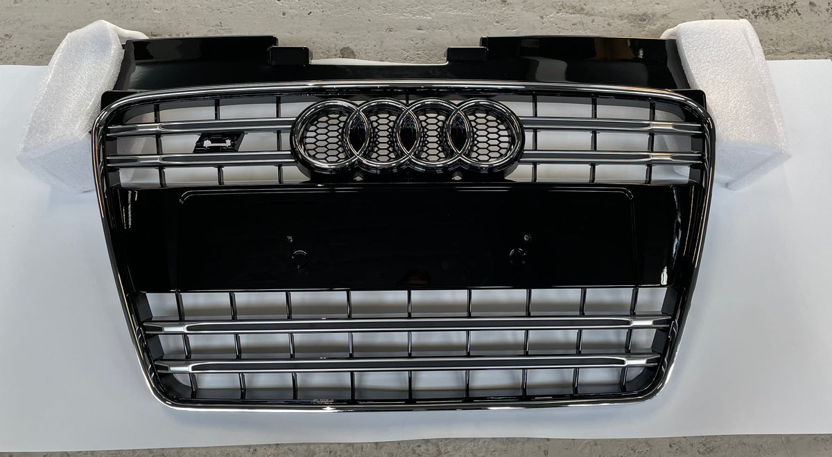 Calandre Avant RS-style Noir Brillant Pour Audi TT (2006+) - Neuf