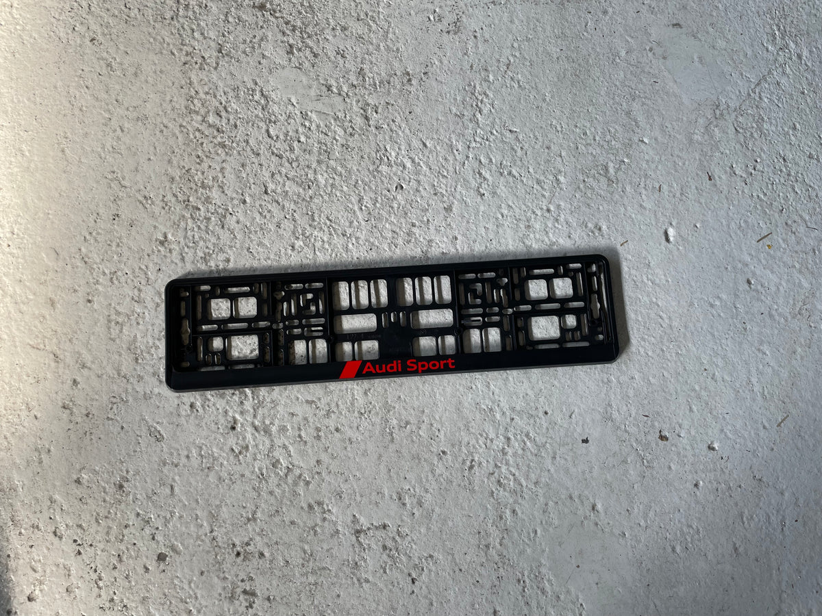 Supports Plaque Immatriculation Pour Audi S5 2 Portes (2007-2016) – Lot De 2, Noir, Sans Cadre
