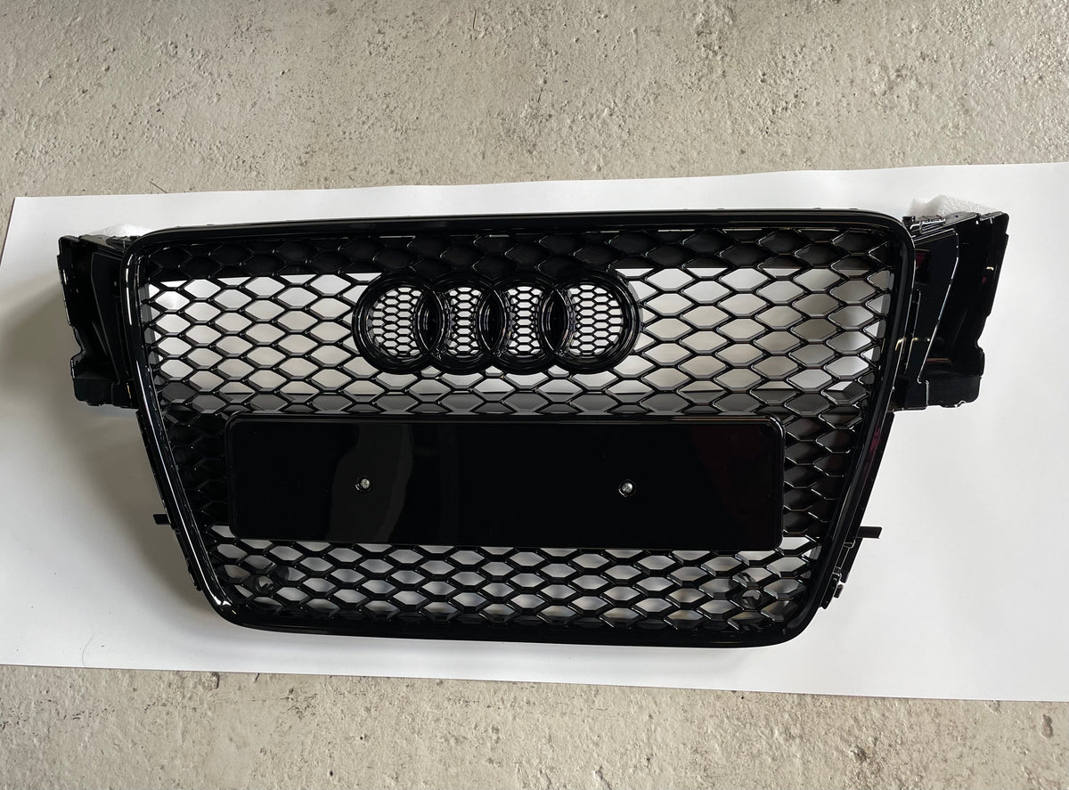 Support Logo Nid D'Abeilles Calandre Pour Audi A1 A3 A4 A5 A6 - Grille Sportive ABS