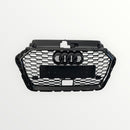 Calandre look RS3 noir brillant Audi A3 S3 8V2 avec ACC