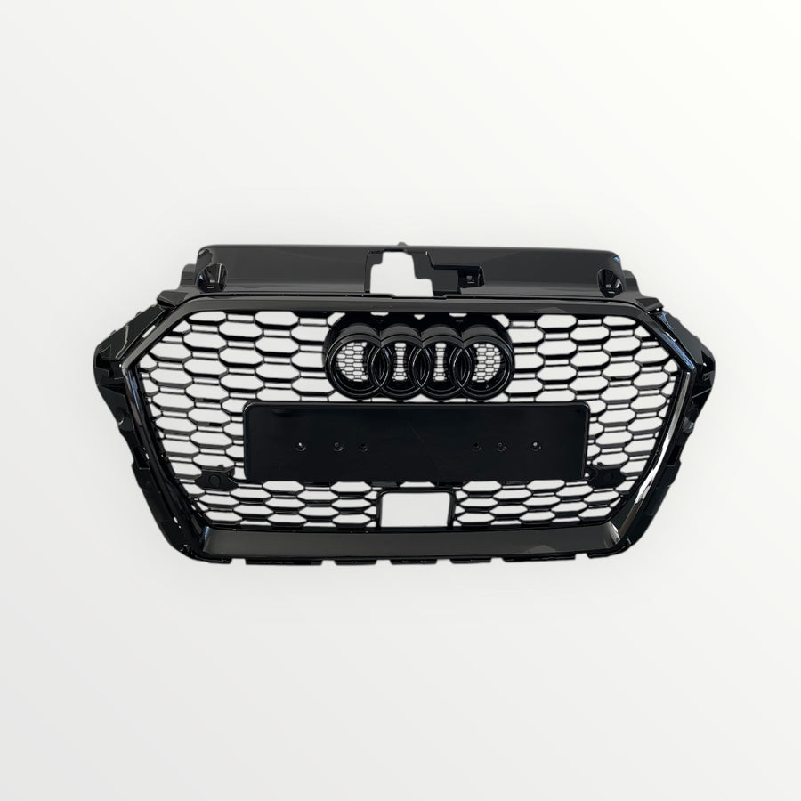 Calandre look RS3 noir brillant Audi A3 S3 8V2 avec ACC