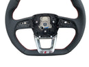 Volant cuir Sline méplat Audi A4 B9 / A5 F5 / Q5 FY
