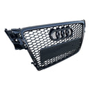 Calandre look RS4 avec logo Audi noir brillant A4 S4 B8 07-12