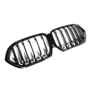 Grille de calandre BMW X6 G06 19-23 style Shadow Line simple lame