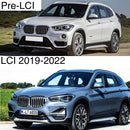 Grilles de calandres style Shadow Line noir BMW X1 F48 LCI 19-22