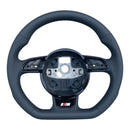 Volant méplat Sline cuir Audi A3 8V1 / A4 A5 B8.5 / Q3 8U / Q5 8R