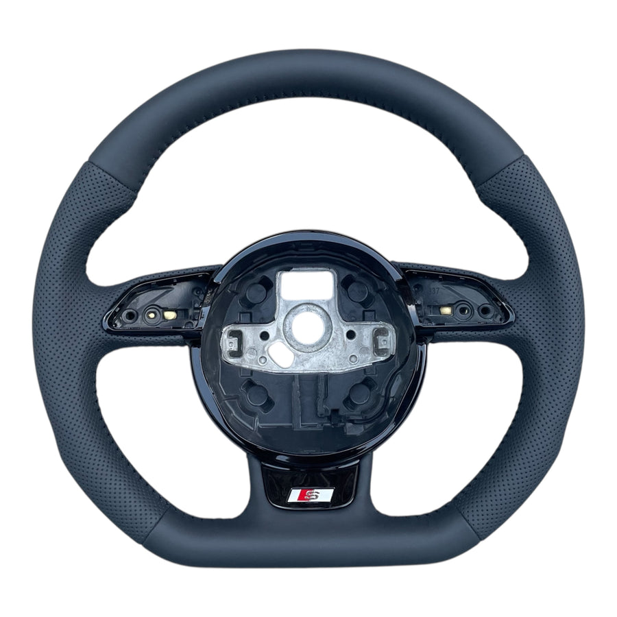 Volant méplat Sline cuir Audi A3 8V1 / A4 A5 B8.5 / Q3 8U / Q5 8R
