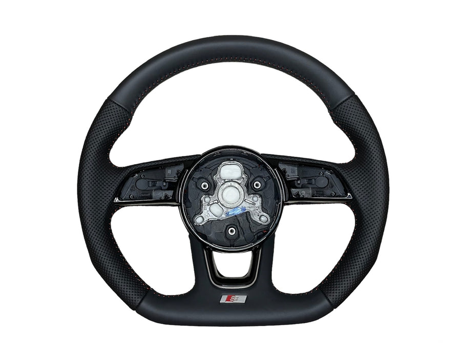 Volant S-Line méplat cuir Audi A3 8V2 A4 B9 A5 F5 Q2 GA