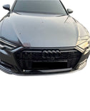 Calandre look RS6 full black Audi A6 S6 C8 18-22 avec option ACC