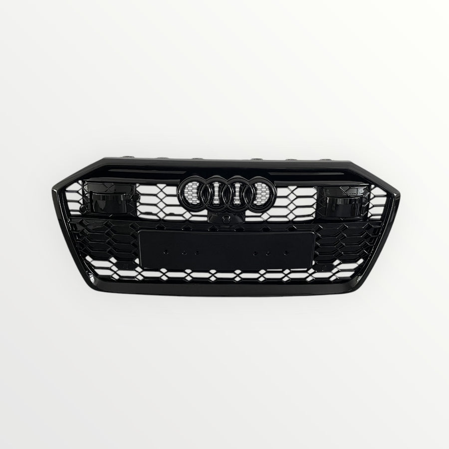 Calandre look RS6 full black Audi A6 S6 C8 18-22 avec option ACC