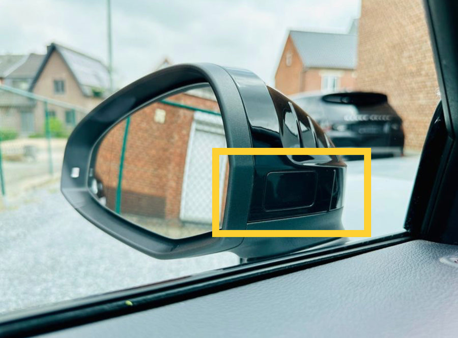 Coques de rétroviseurs Audi A4 B9 et A5 F5 noir brillant