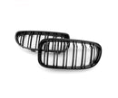 Grilles de calandres pour BMW série 3 E90 et E91 LCI en noir brillant