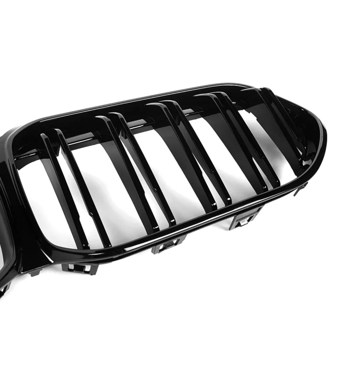 Calandre Noire Brillant Pour BMW Série 5 E60/E61 2003-2009 - Style Sport, Double Barre