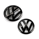 Emblèmes calandre et coffre pour Vw Polo 6R 09-14 en noir