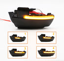 Clignotants LED dynamiques rétroviseurs Vw Polo 6R et 6C en noir fumé