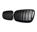 Grilles de calandres BMW X5 E70 et X6 E71 double lames noir brillant