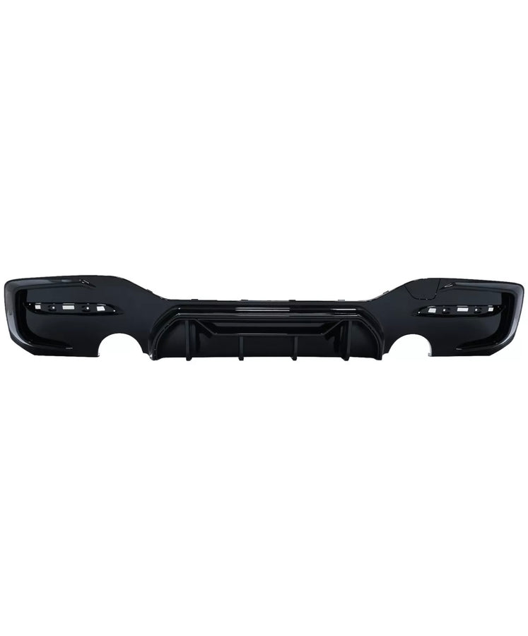 Diffuseur arrière double sortie noir brillant pour BMW série 1 F20 F21 LCI