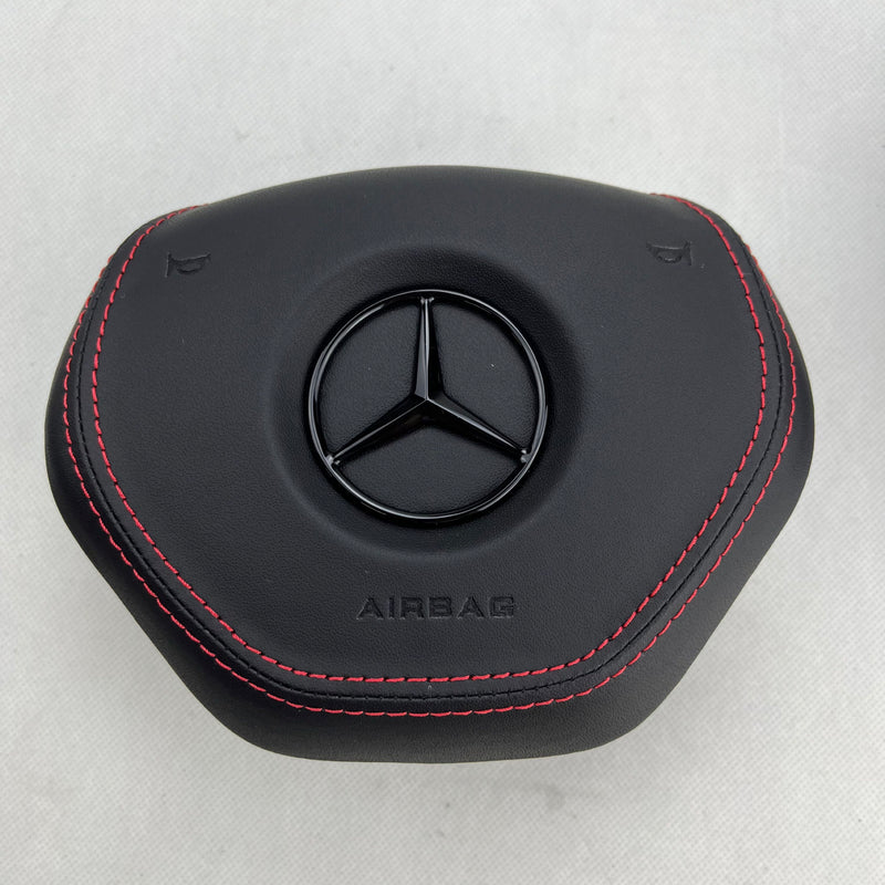 Airbag De Volant Mercedes Classe E W213 / GLA / CLA - Cuir Gris - Pièce D'origine Occasion