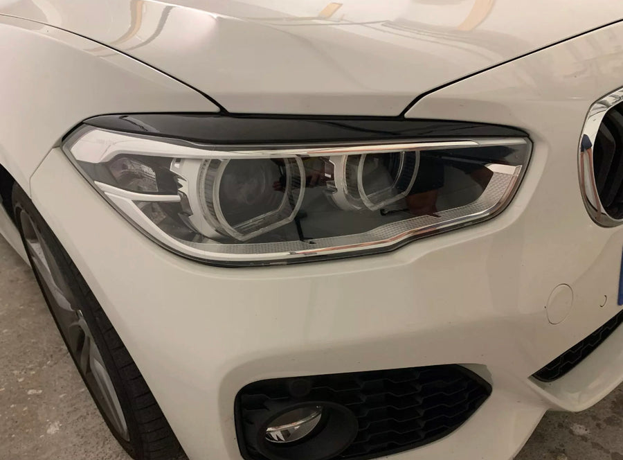Paupières de phares en noir brillant BMW série 1 F20 F21 LCI 15-18