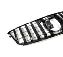 Calandre look GTR Panamericana Mercedes Classe C W204 07-14 chrome ou noir brillant