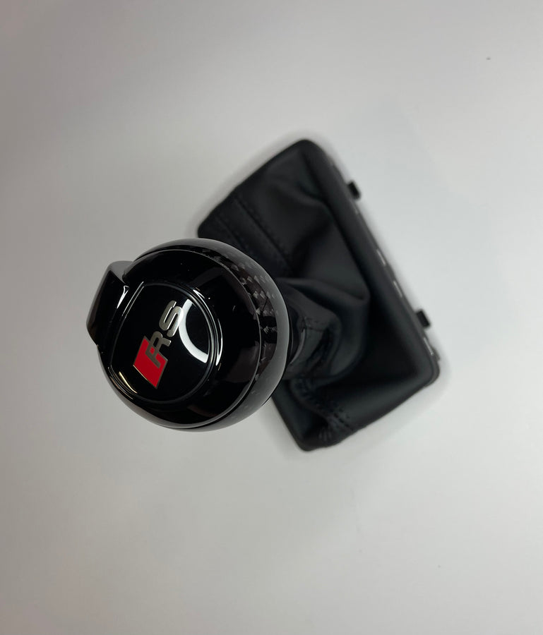 Pommeau de vitesse RS carbone full black Audi A3 S3 RS3 8V