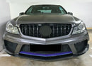 Calandre look GTR Panamericana Mercedes Classe C W204 07-14 chrome ou noir brillant