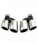 Embouts échappement double sortie Audi A4 A5 A6 A7 look S4 S5 S6 S7