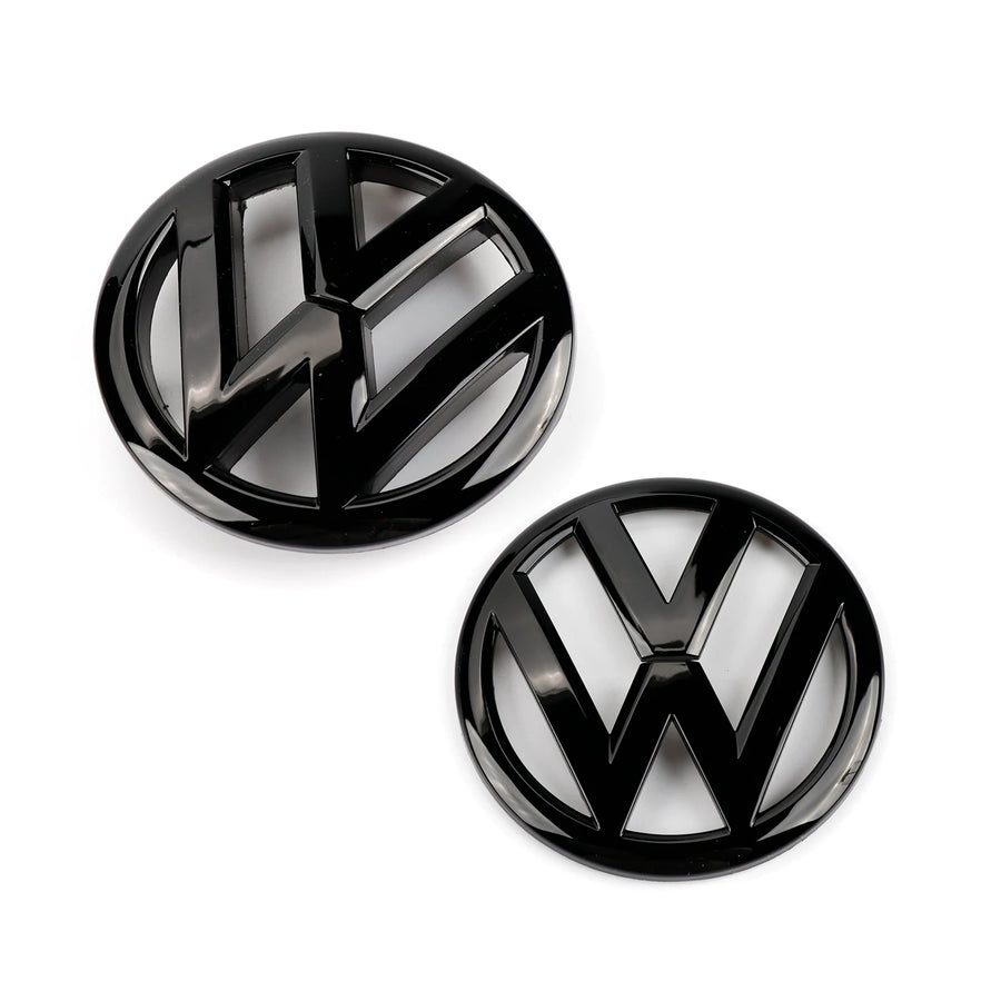 Emblèmes calandre et coffre pour Vw Polo 6R 09-14 en noir