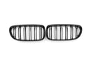 Grilles de calandres pour BMW série 3 E90 et E91 LCI en noir brillant