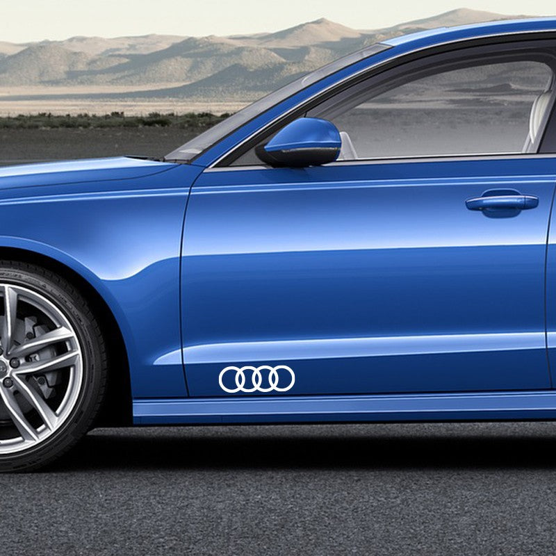 Stickers anneaux Audi carrosserie