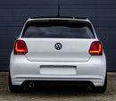 Pack 2 logos Volkswagen VW noir brillant POLO 6R coffre et