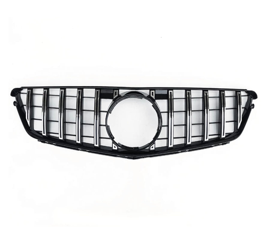 Calandre look GTR Panamericana Mercedes Classe C W204 07-14 chrome ou noir brillant