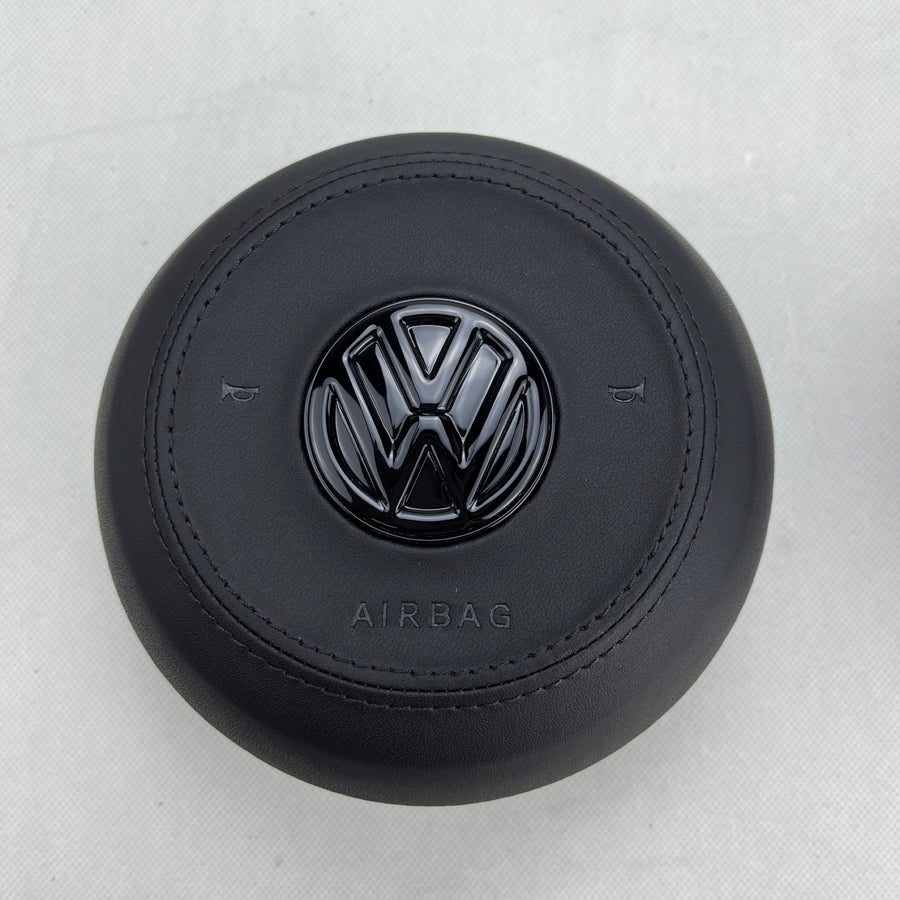 Couvre airbag full black Volkswagen Golf 7 volant GTI GTD GTE R Rline