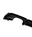 Diffuseur arrière double sorties en noir brillant pour BMW série 3 F30 F31