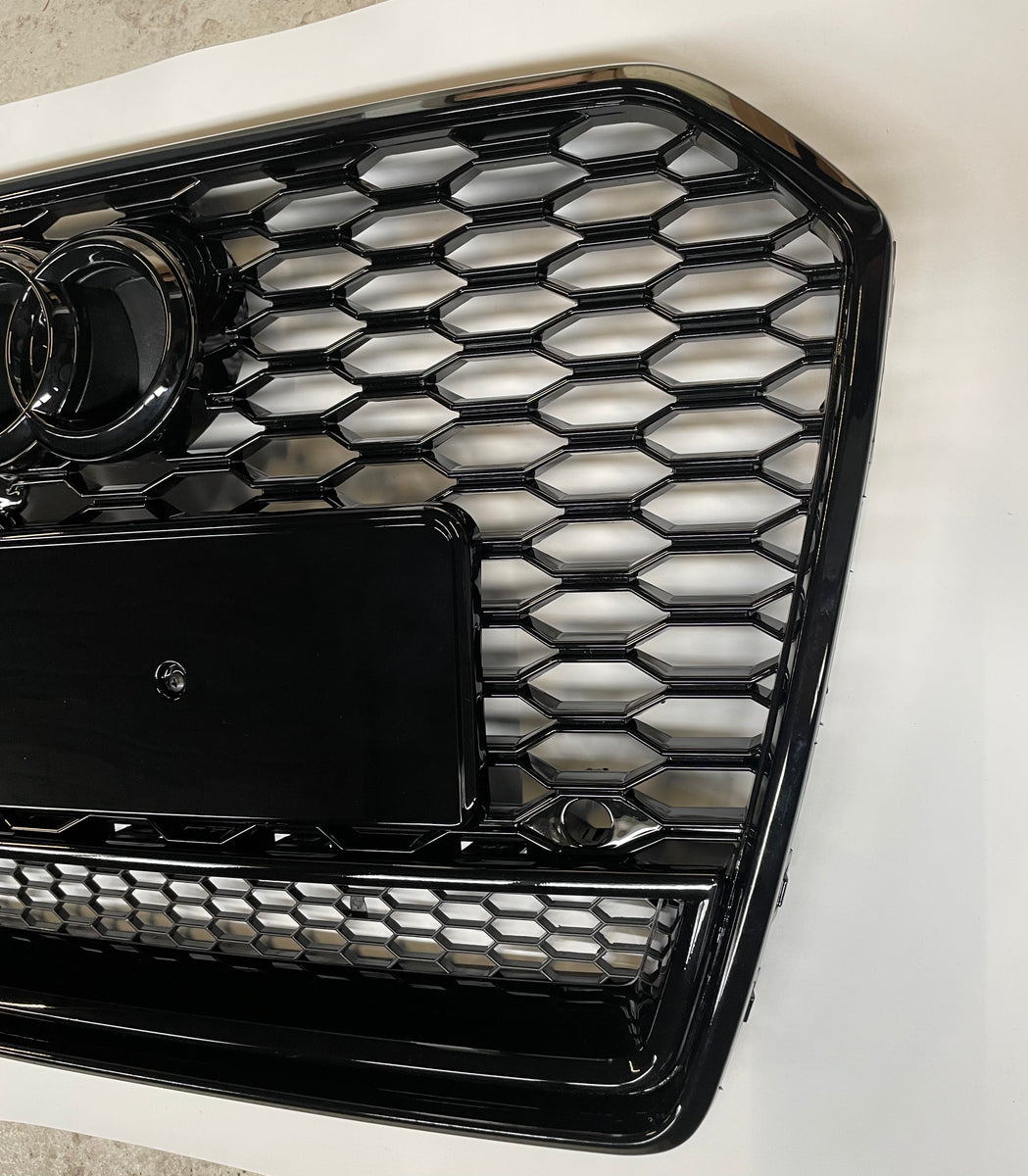 Calandre look RS6 full black Audi A6 S6 C7 4G Facelift 14-18 ...