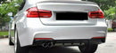 Diffuseur arrière double sorties en noir brillant pour BMW série 3 F30 F31