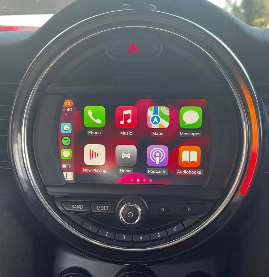 Boîtier Apple Carplay & Android Auto sans fil pour Mini F55 F56 F57 14-22 avec système NBT ou EVO